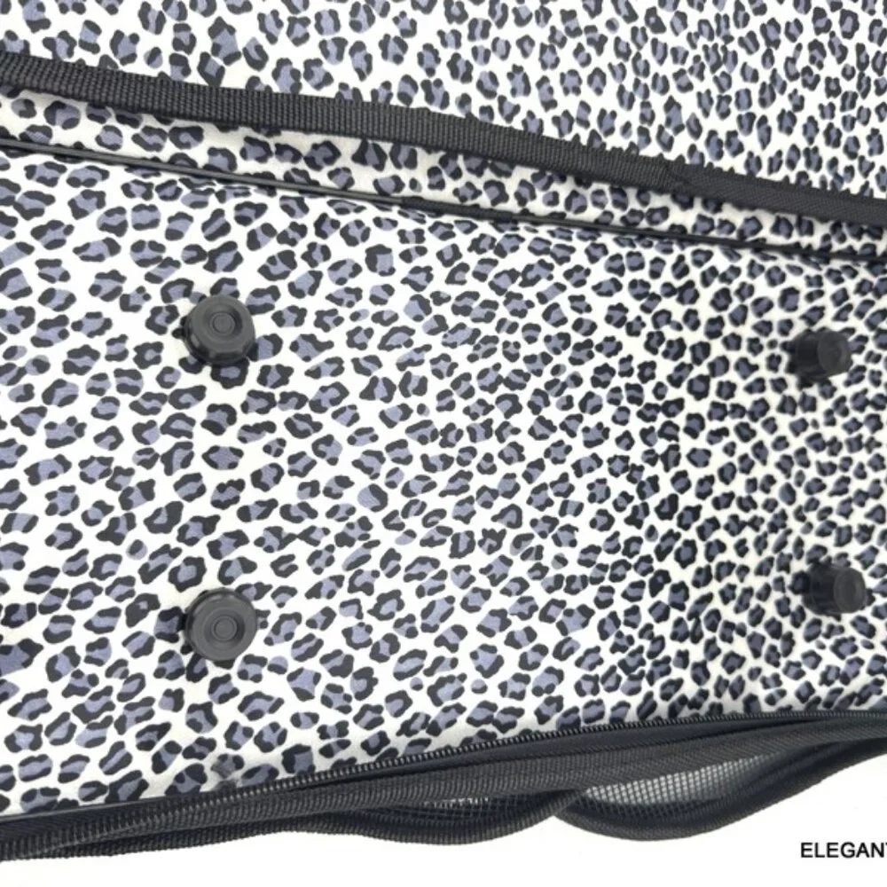 Dog Cat Carrier Animal Print Soft Sided Pets Portable Folding Polyester Bag